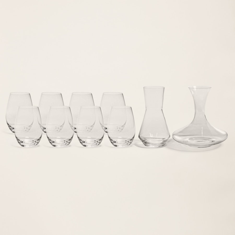 Buy the Bundle of Assorted Clear Crystal Wine Glasses