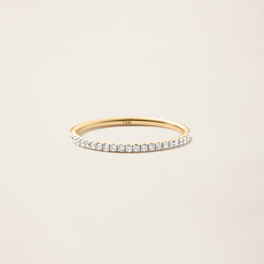 Zoë Chicco 14kt Gold 5 White Diamond Ring 14K Rose Gold / 9