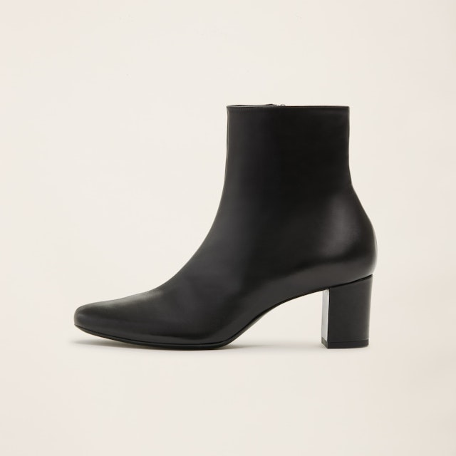 Bianca Leather Block Heel Boot
