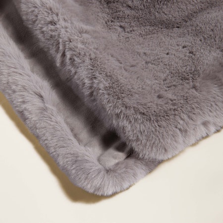 Hudson park collection faux fur online throw