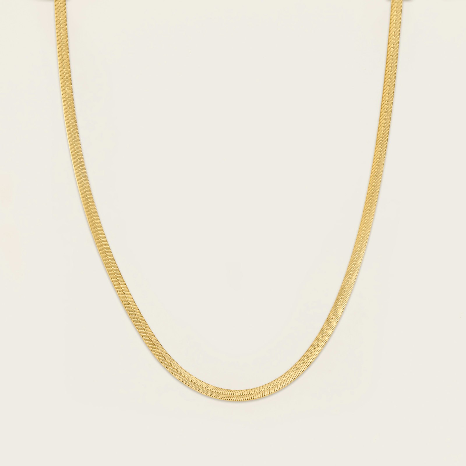 14K Yellow Gold Bold Herringbone Chain Necklace_0033.jpeg