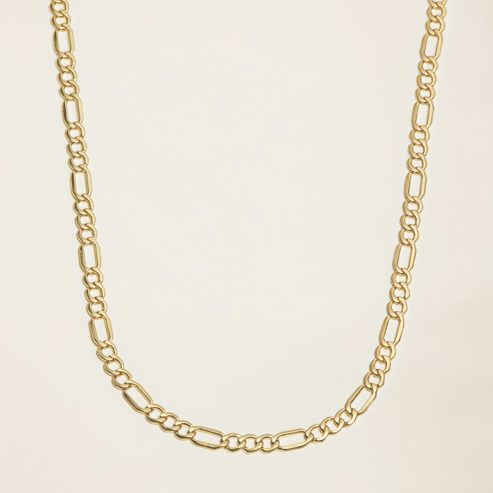 14K Gold Figaro Chain Necklace - 16__A_6337_Edited.jpg