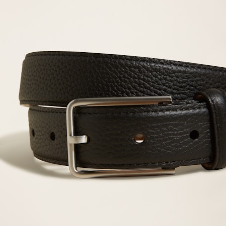 Filippo 35mm Reversible Italian Pebble Leather Belt