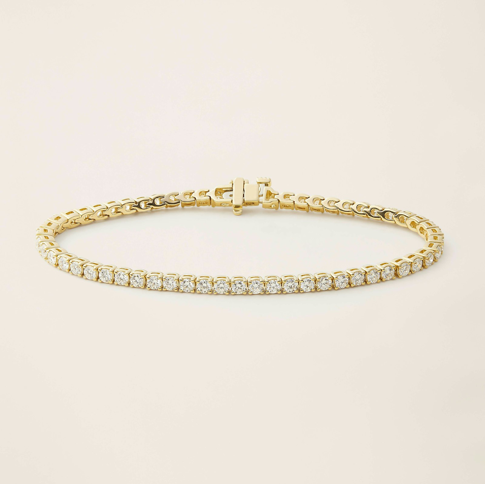 18k Solid Gold Dalton Diamond Tennis Bracelet