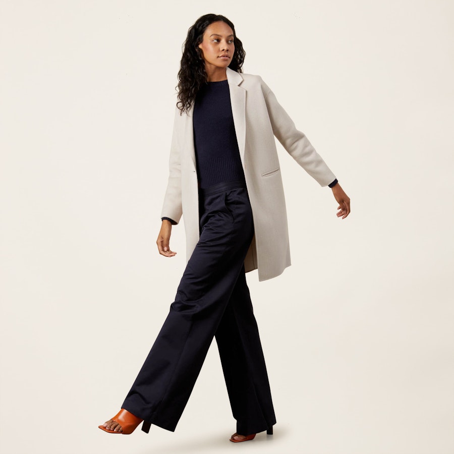 Italic - Marisa Cashmere-Wool Cocoon Coat
