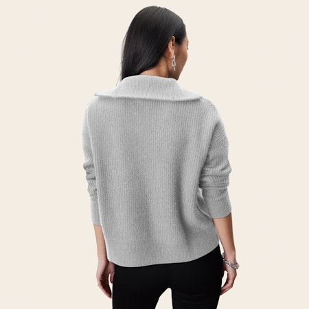 Sophia Chunky Cashmere Quarter Zip Pullover Sophia Chunky Cashmere Quarter Zip Pullover