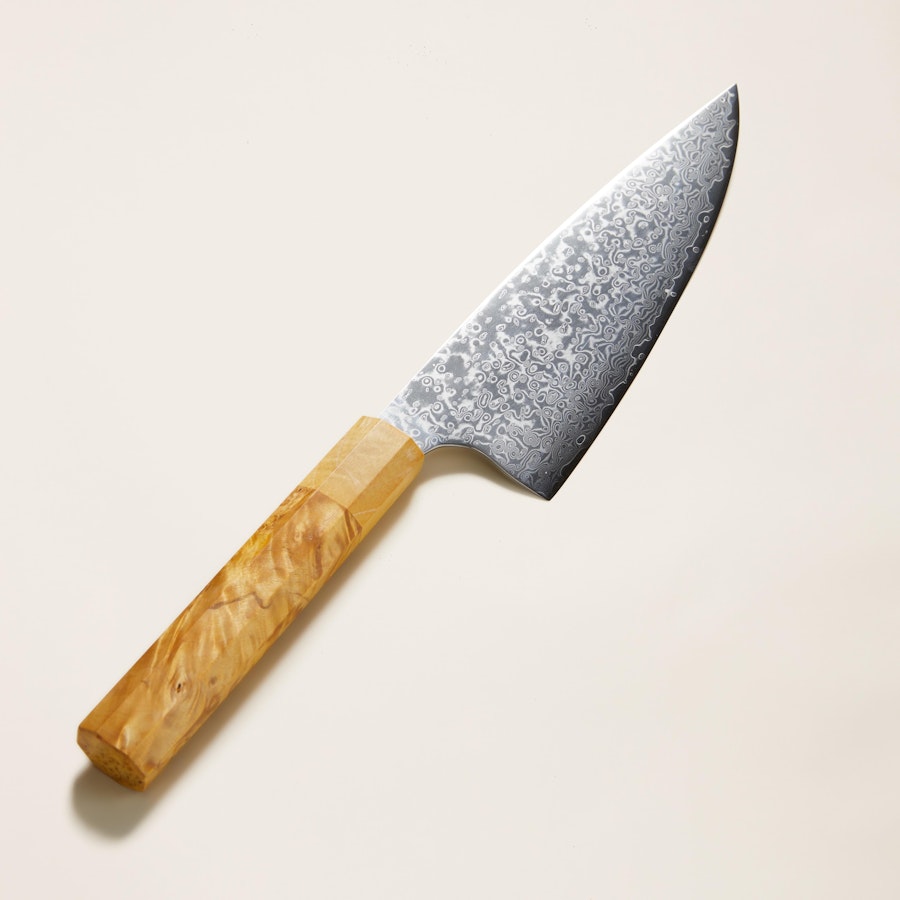 3pc Set Damascus Chef Knives W/ Stabilized Wood Handle Burl Unique Chef  Knife Best Kitchen Knife, Chef Gift, Gift for Him 