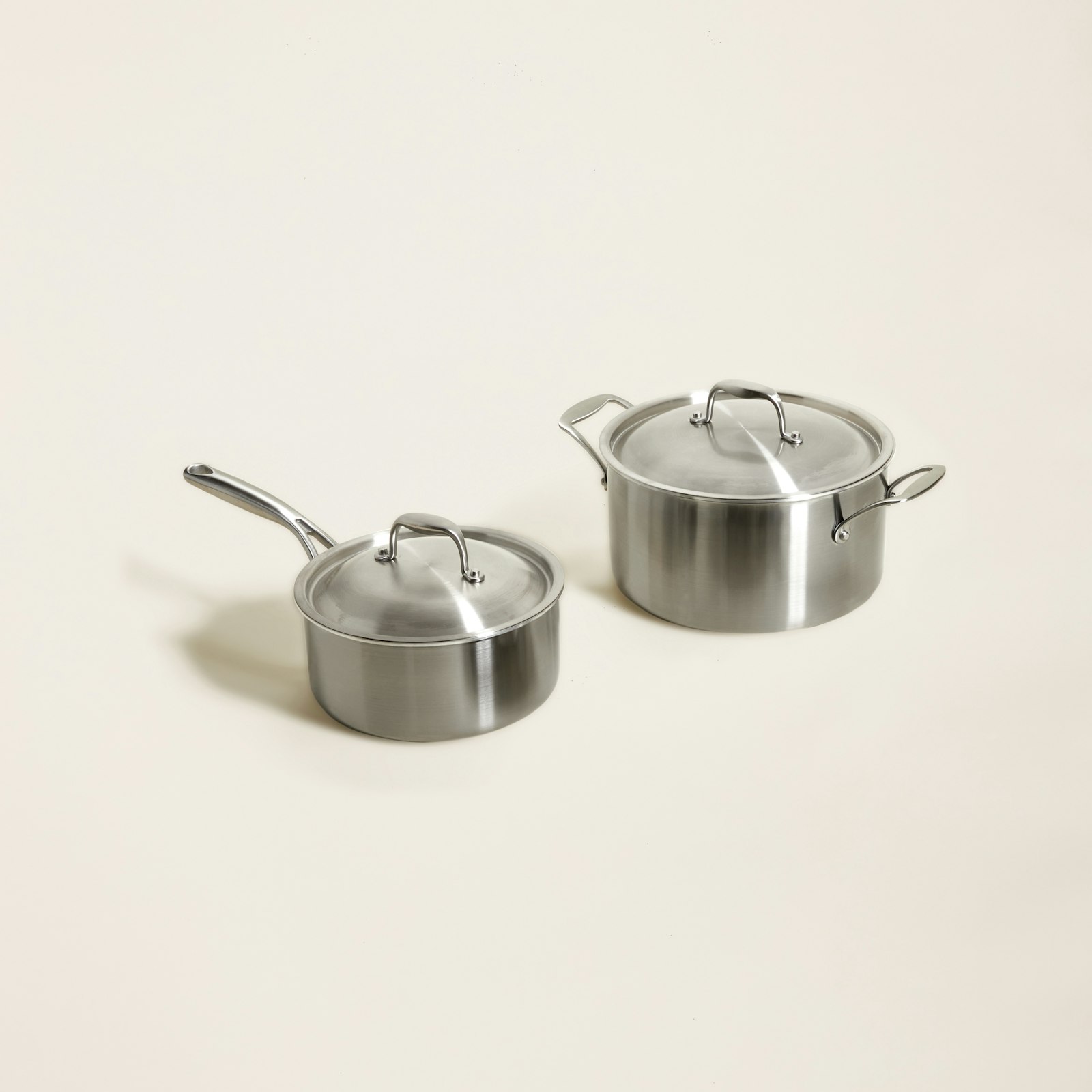 Temper Stainless Steel 5-Ply Cookware Essential Duo