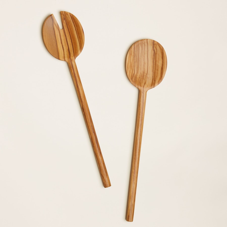 Olive Wood 4pc Utensil Set – Bull City Olive Oil Co.