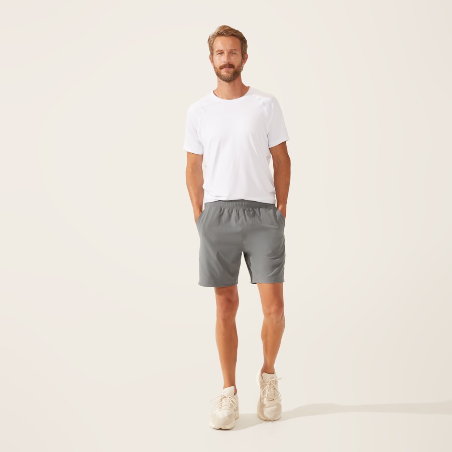 THM Rip stop shorts チャコール Sサイズ Volcom Men's Hoxstop Elastic Waist 18