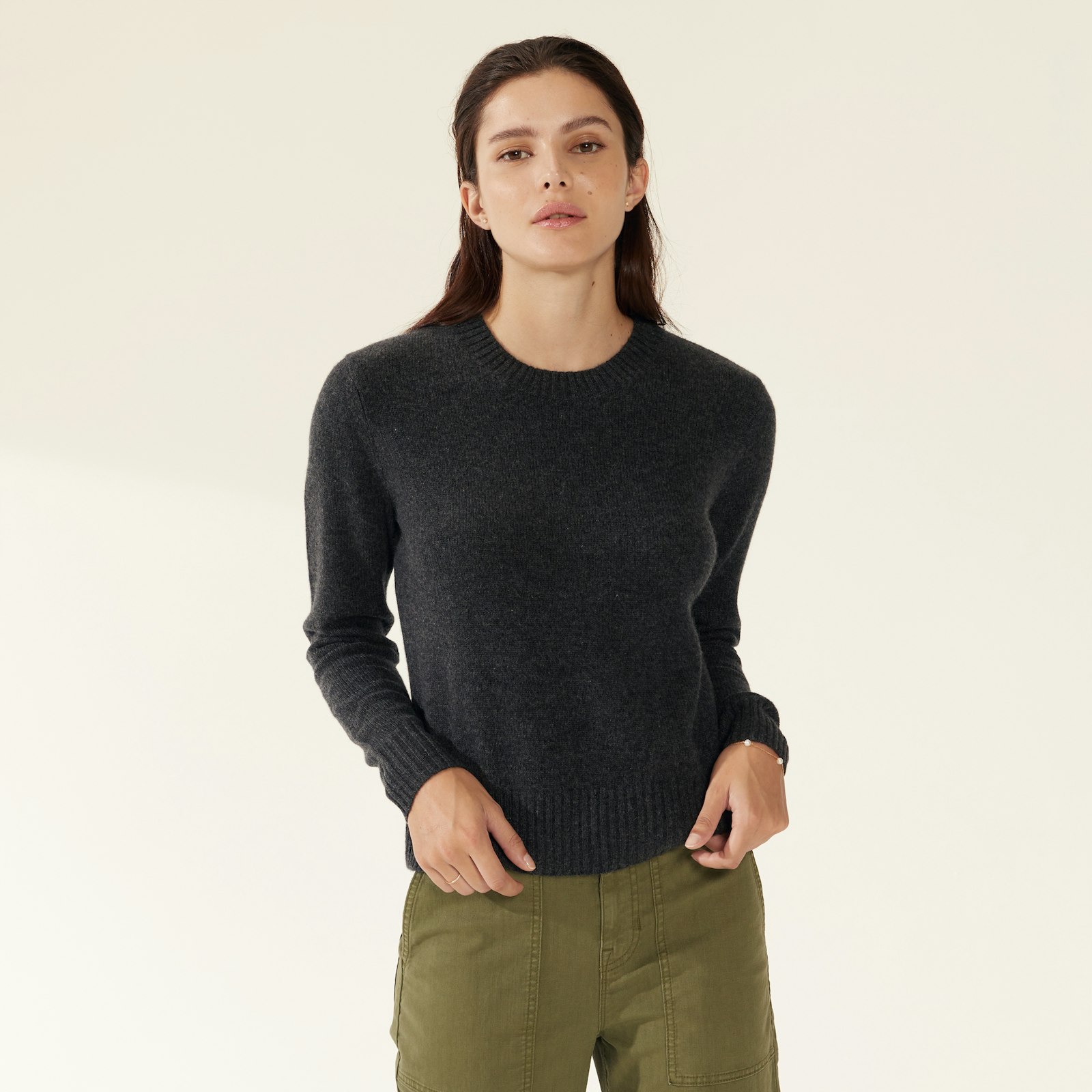 Mila Cashmere Boxy Crop Sweater