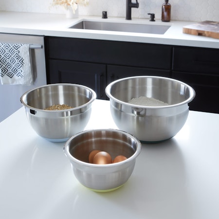 Stainless Steel Mixing Bowls — Set of 3 – Breadtopia