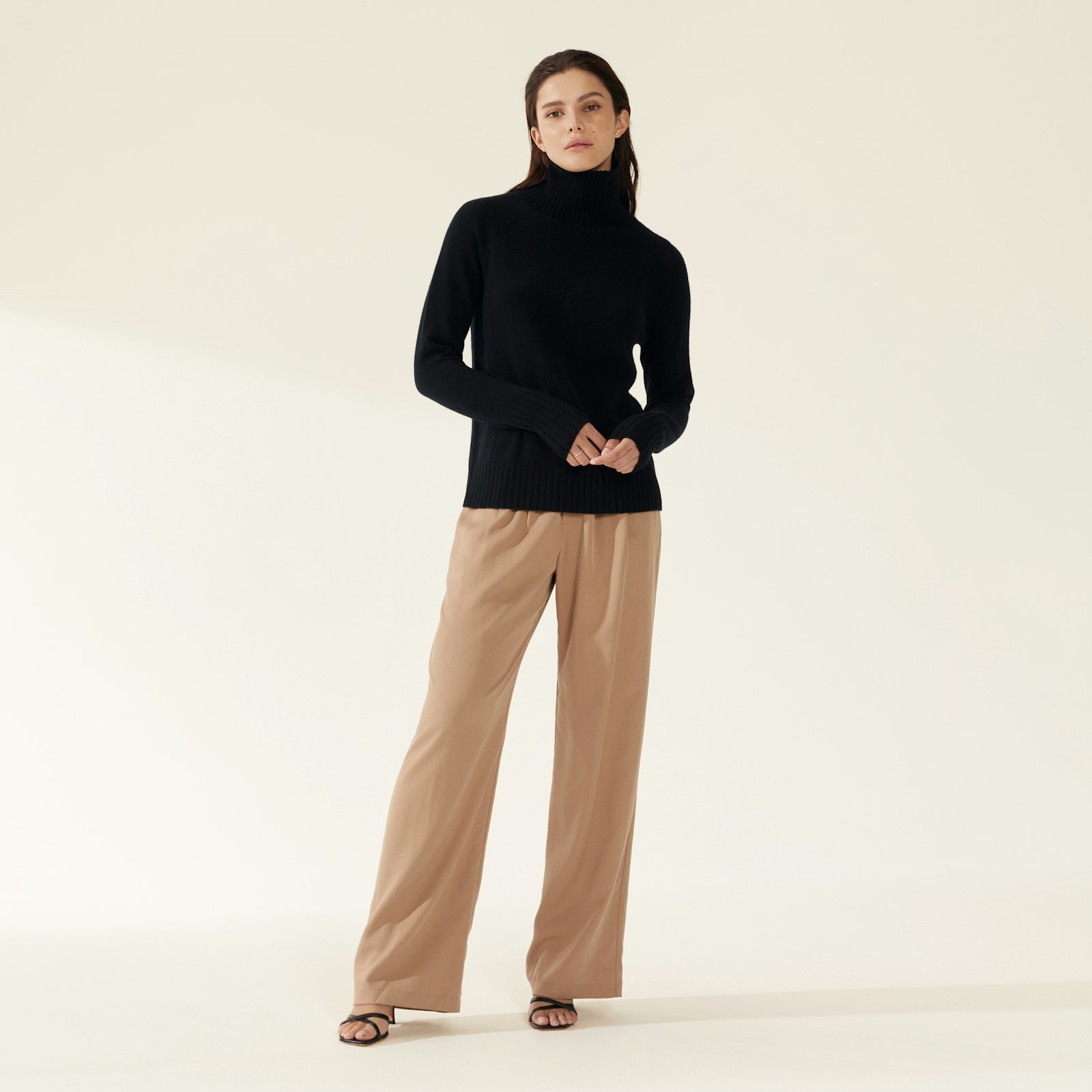 Emma Cashmere Relaxed Turtleneck Sweater