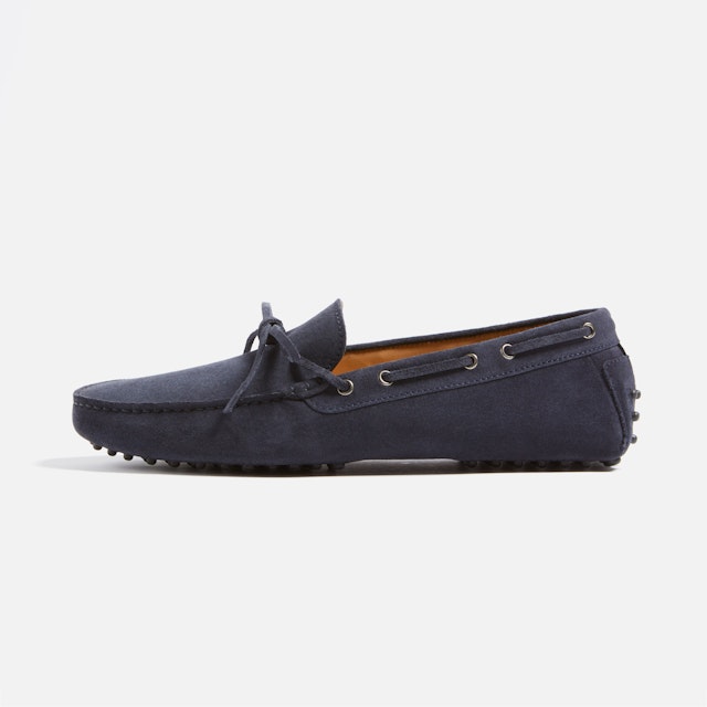 Lucca Suede Lace-Up Loafer